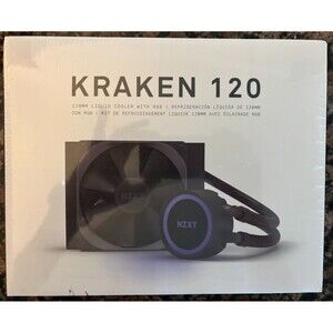NZXT Kraken 120 RGB 120mm Liquid CPU Cooler RL-KR120-B1 New Sealed AMD Intel